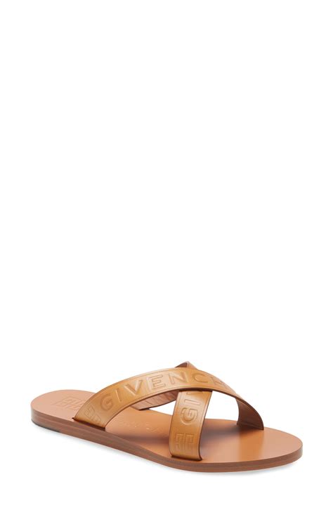 givenchy logo cross sandals